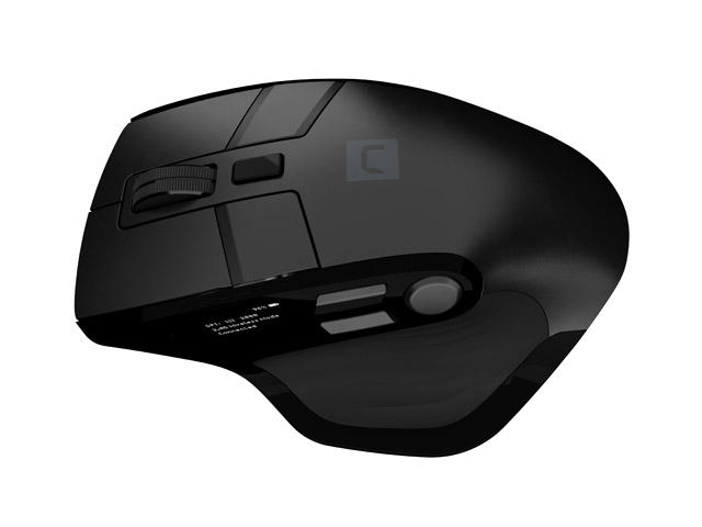 Mouse Natec Wireless Jaguar Pro Silent 4000 DPI Fast Scroll OLED Black