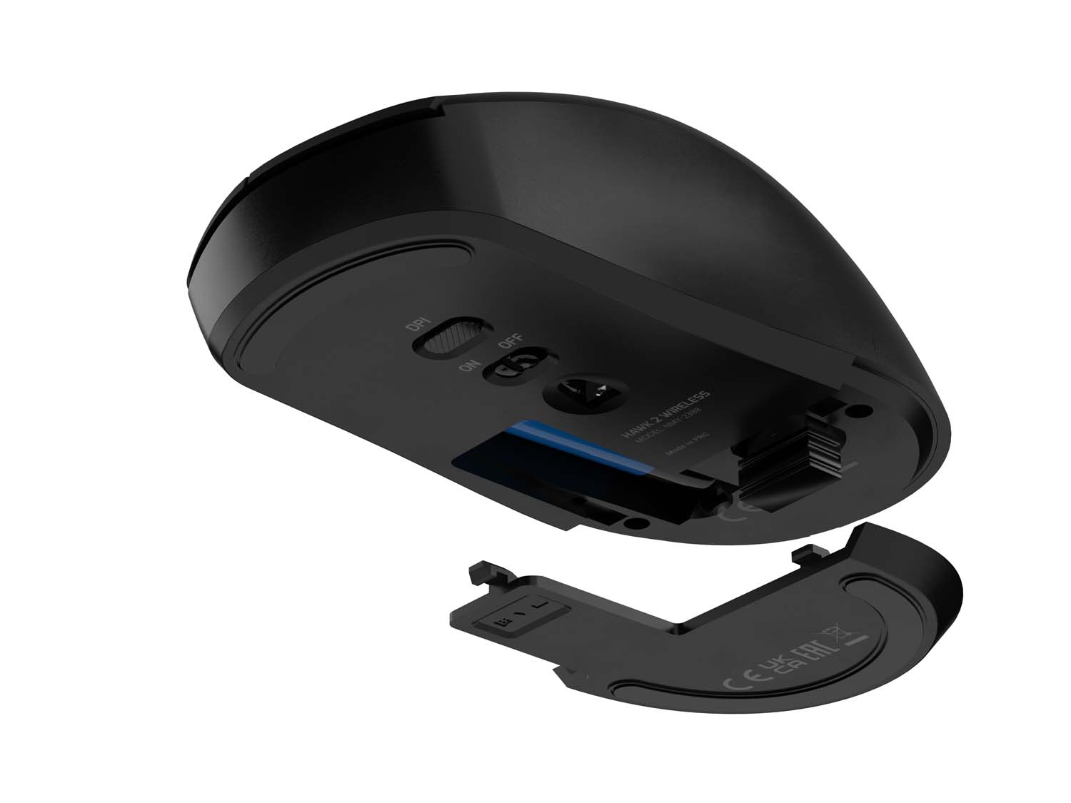 Mouse Natec Wireless Hawk 2 Laser 3200DPI Black
