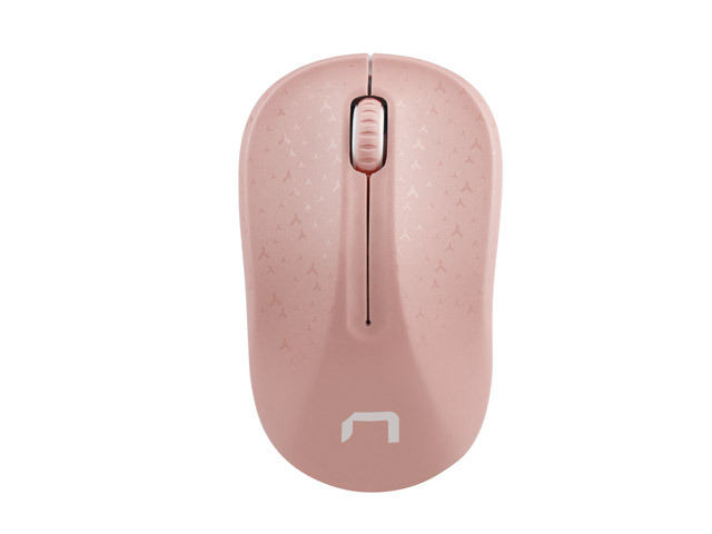 Mouse Natec Wireless Toucan 1600dpi Pink/White