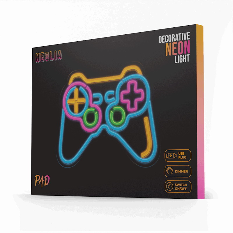 Wall LED Lights Neon GamePad NNE19 Multicolor