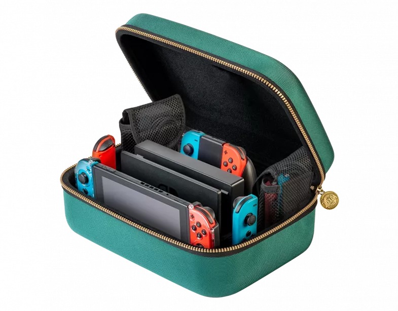 Nintendo Switch and Dock Deluxe Carrying Case Nacon - Zelda ToTK Edition Green