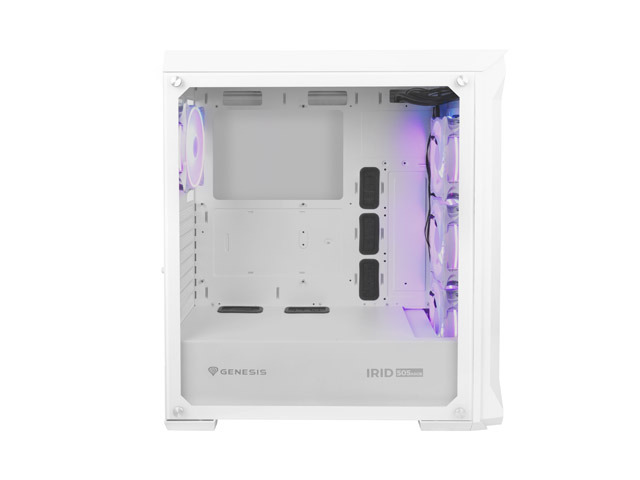 ATX Midi Tower Case Genesis Irid 505 Gaming White ARGB w/o PSU
