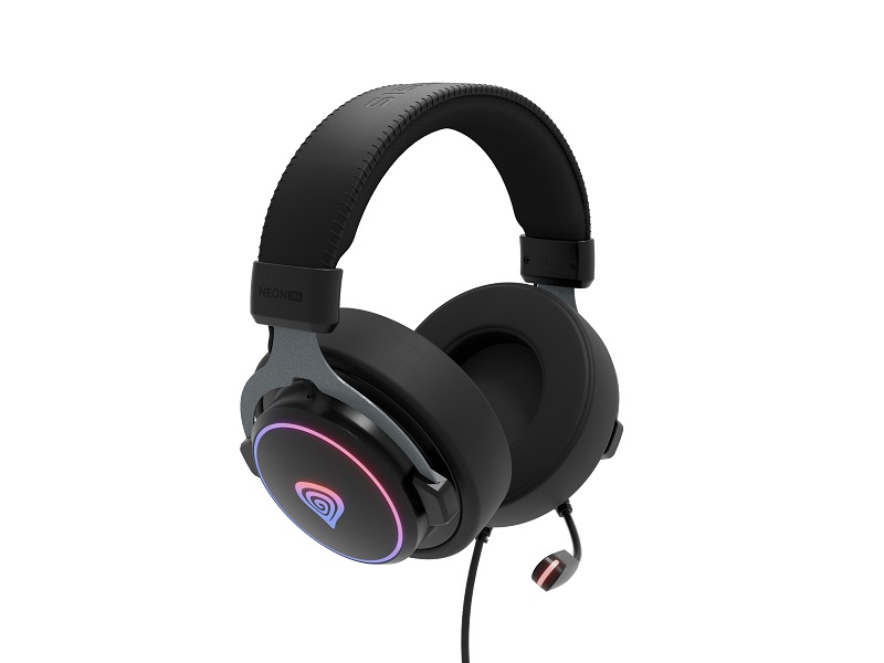 Headphones Genesis Gaming Neon 764 RGB Backlight Black