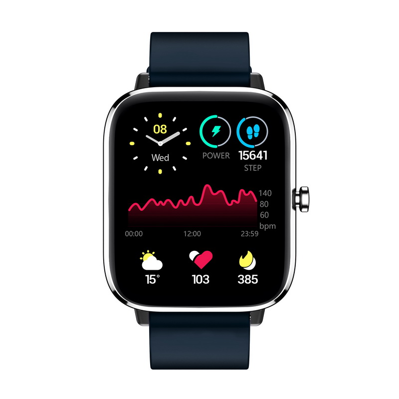 North Edge Healthcare Watch NT45S Blue with Heart Rate, Blood Pressure, Blood Oxygen, Temperature