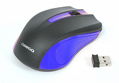 Mouse Omega Wireless OM-419 Black/Blue
