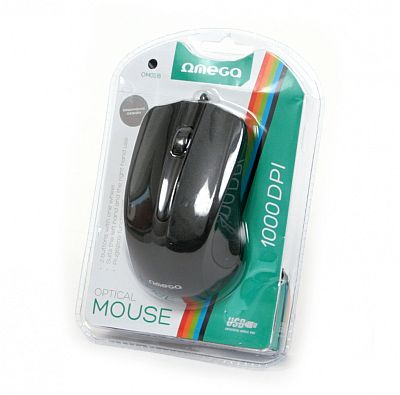 Mouse Omega OM-05B 3D Optical Black 1000DPI USB