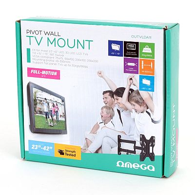 TV Wall Mount Omega 14"-45" w/Tilt & Swivel Steel