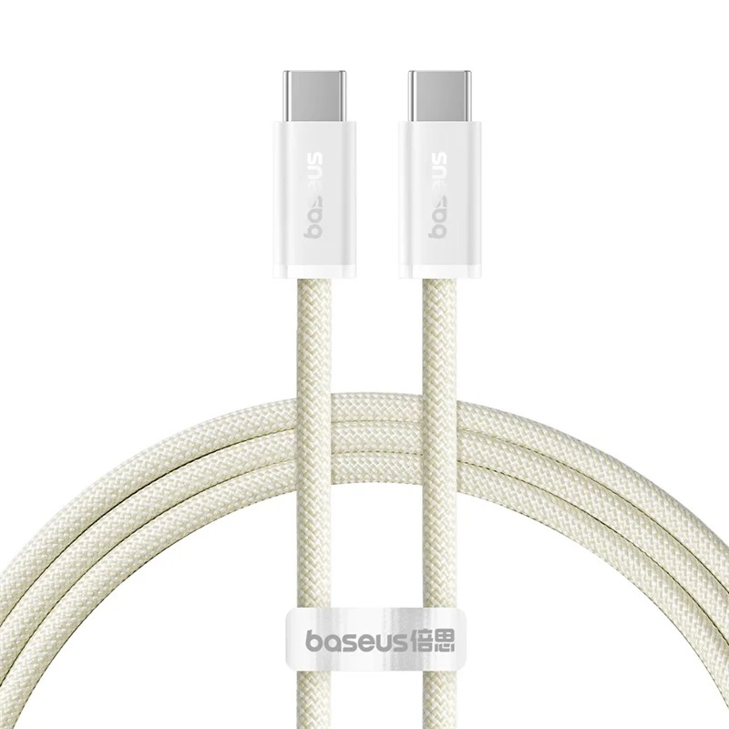 Cable USB 2.0 Type-C to Type-C 1m Baseus Dynamic 3 PD 100W Custard Yellow