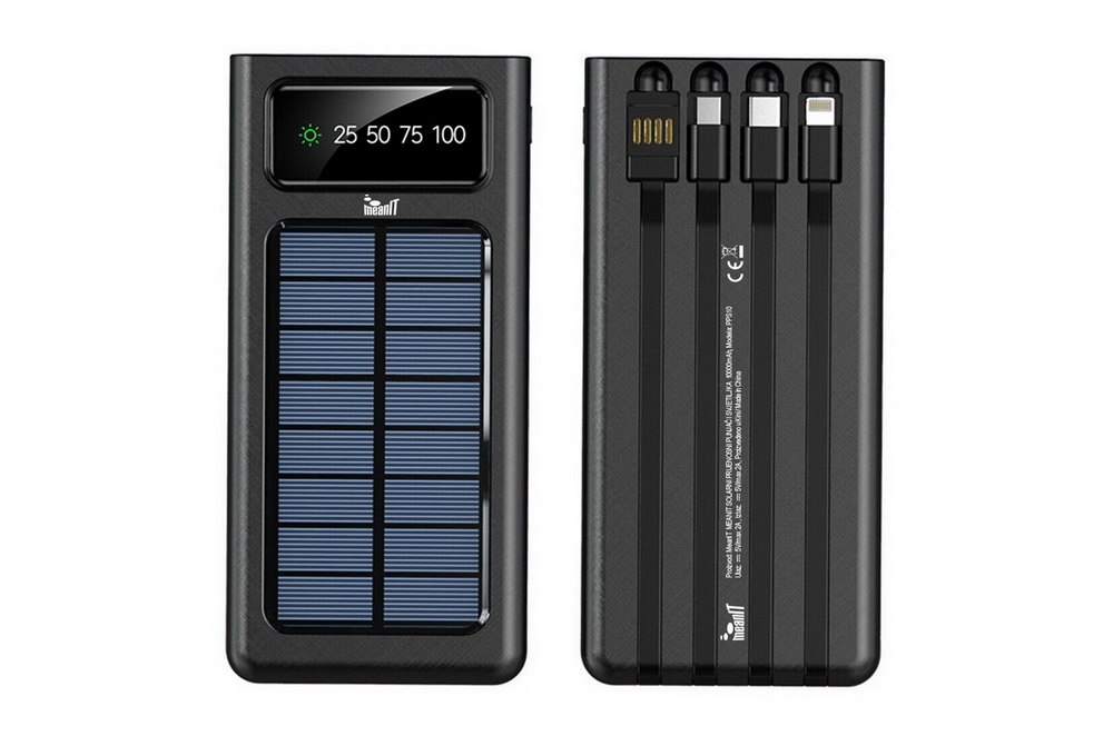 Power Bank and Solar Charger MeanIT 10000mAh