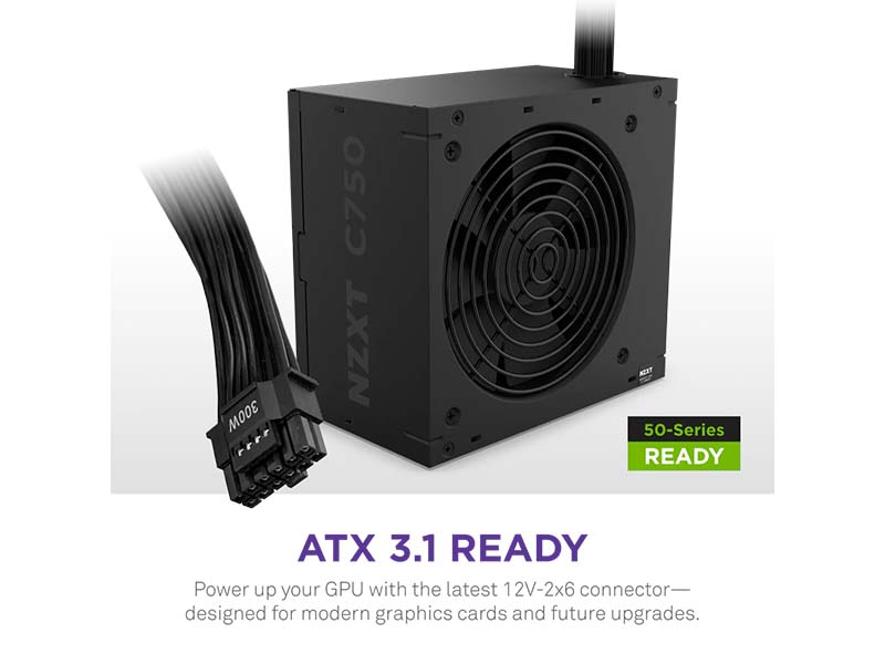 PSU 750W NZXT C750 80Plus Bronze ATX3.1 Black