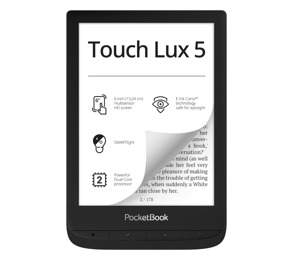 E-Book Reader PocketBook Touch Lux5 Ink Black