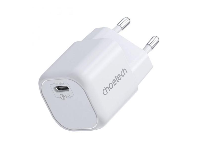 USB Universal Power Charger Choetech PD5007 Type-C 30W White