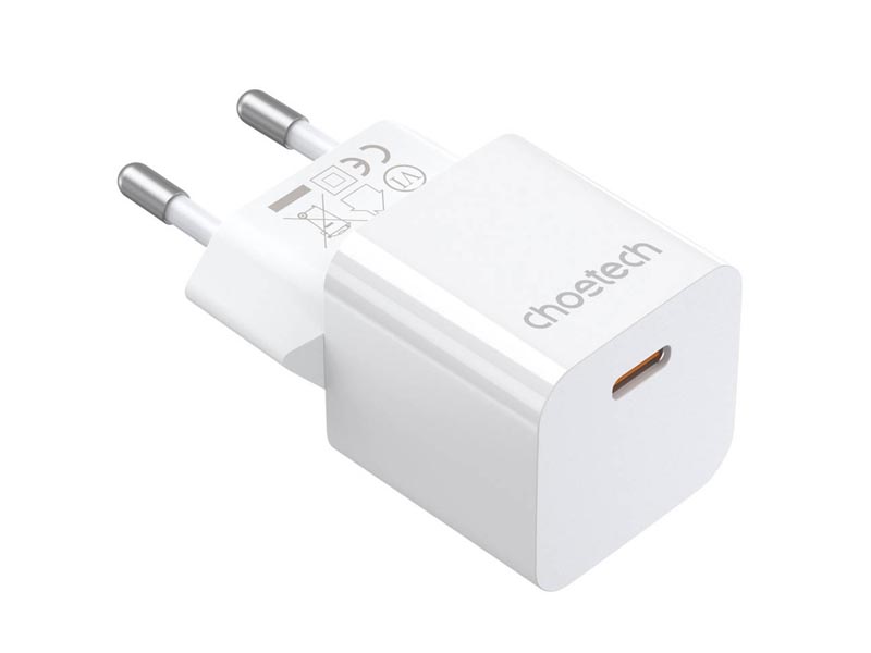 USB Universal Power Charger Choetech PD5010 Type-C 20W White