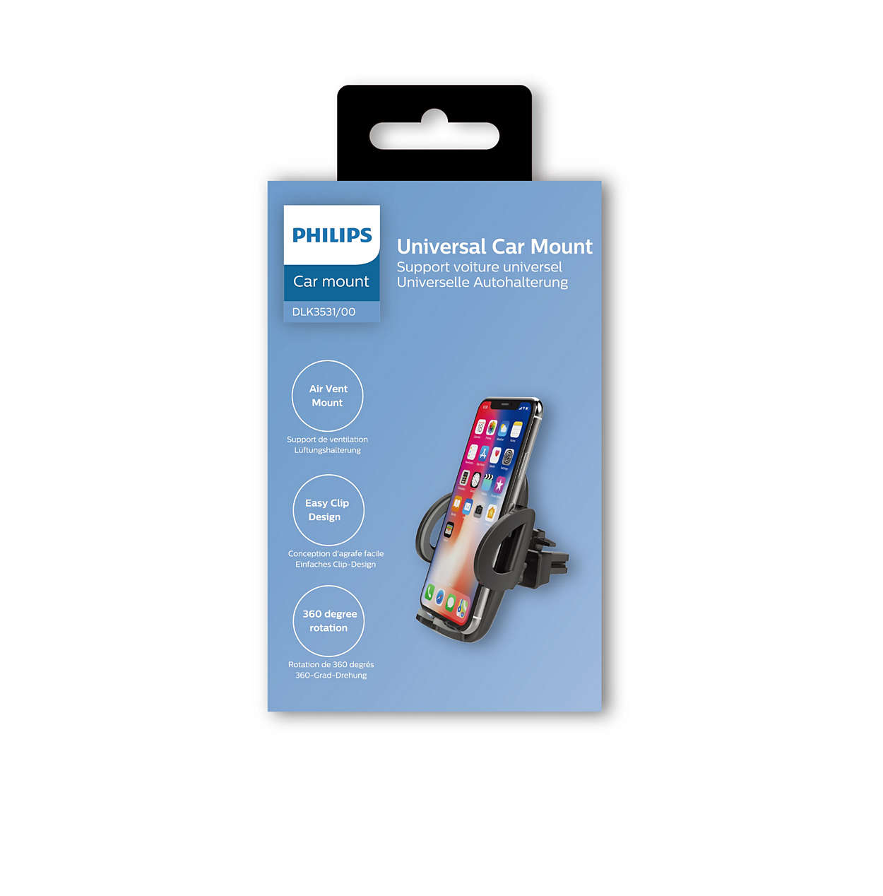 Car Holder for Smartphones Philips Air Vent Mount