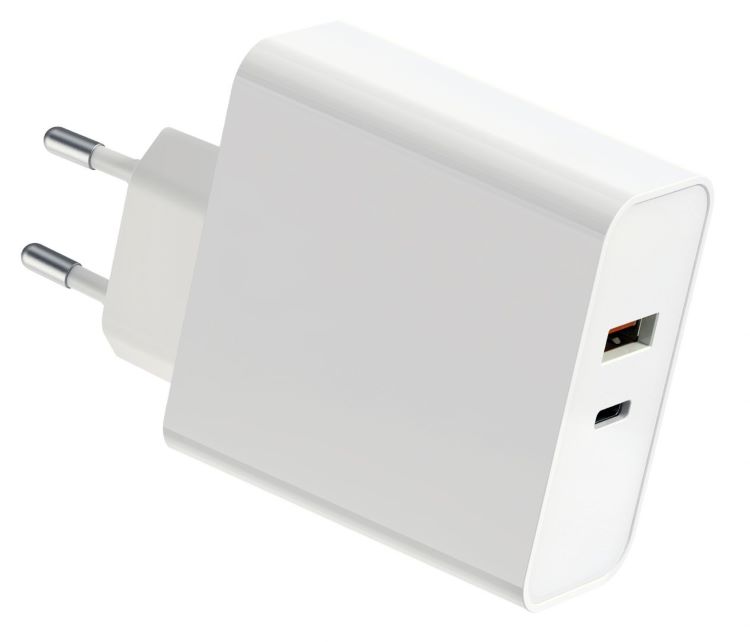 USB Universal Power Charger Platinet Type-C 87W 2xPort QC3 PD White