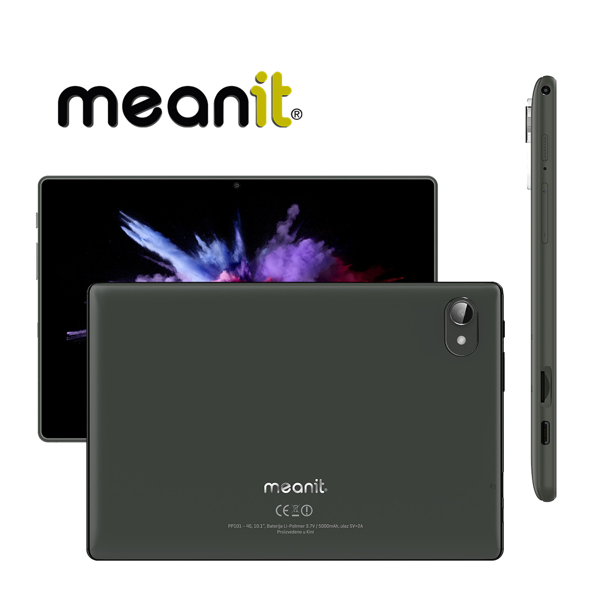Tablet PC MeanIT PP101 4G Quad Core/4GB/64GB/10.1" 1280x800 IPS/WiFi/BT/2xCam/Black/A16