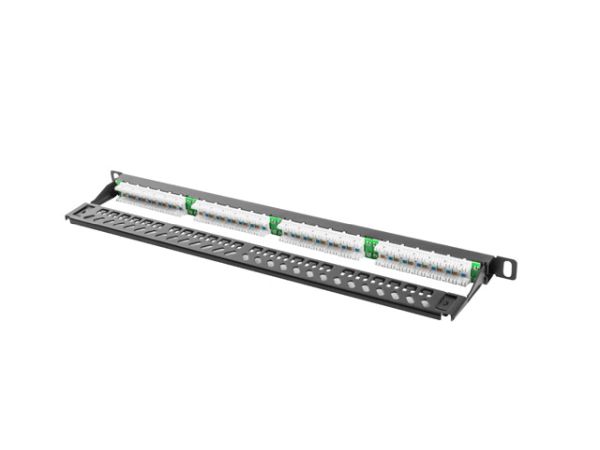 Patch Panel 24port Lanberg Cat5e Rack Mount 0.5U