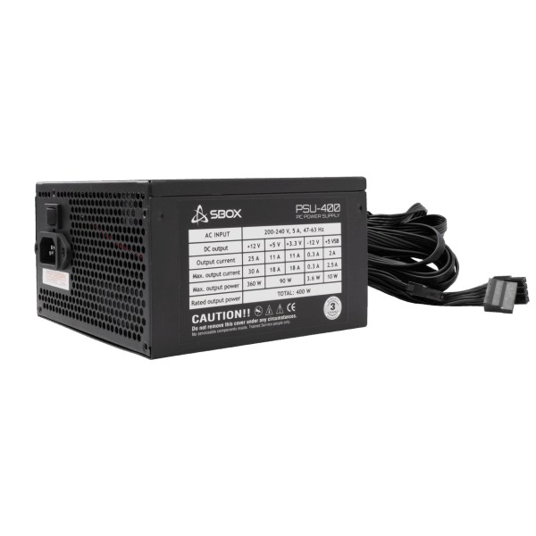 PSU 400W SBOX PSU-400-2 Real Power 120mm Fan