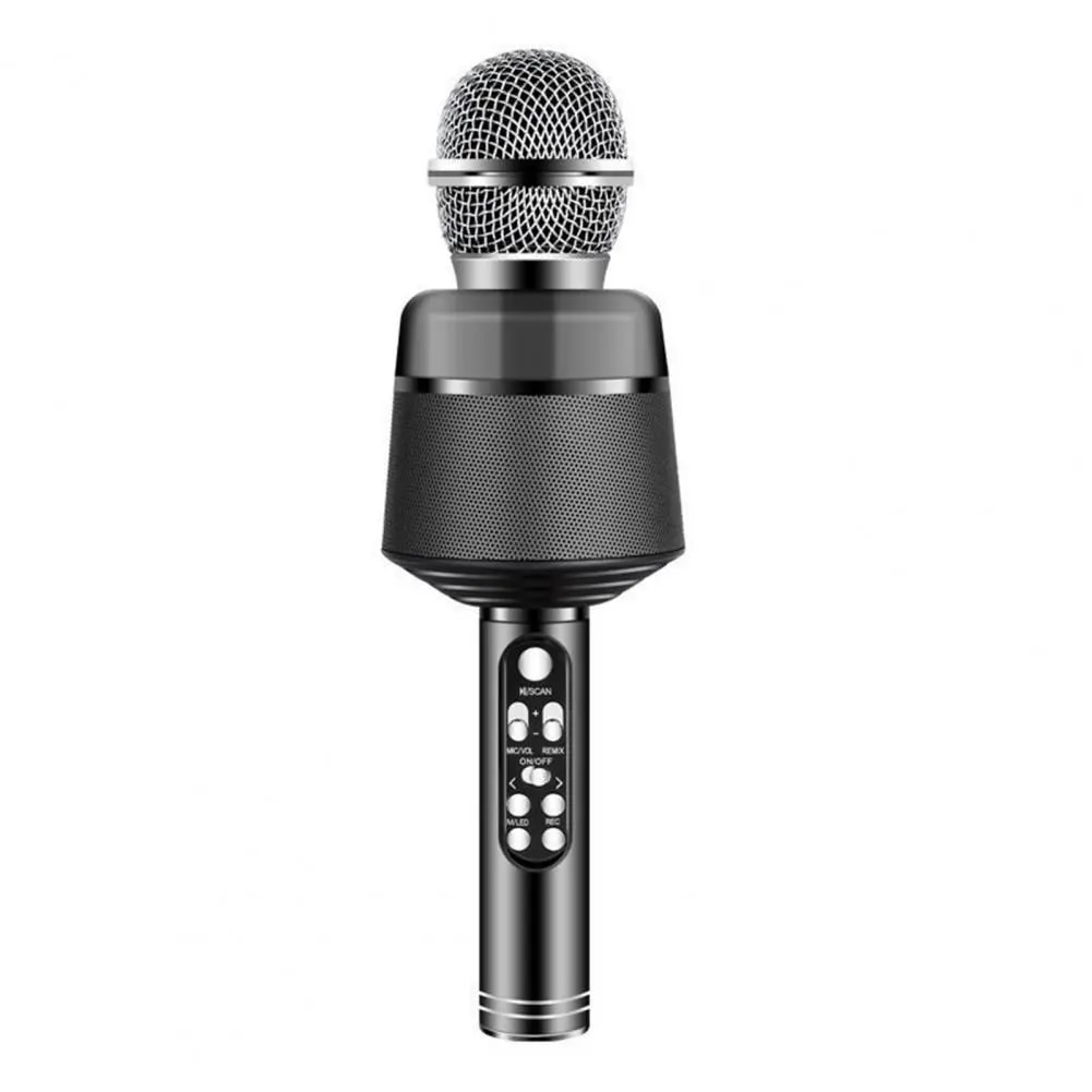 Microphone Bluetooth Karaoke LDK Q008 w/Stereo Speakers & microSD Card Black