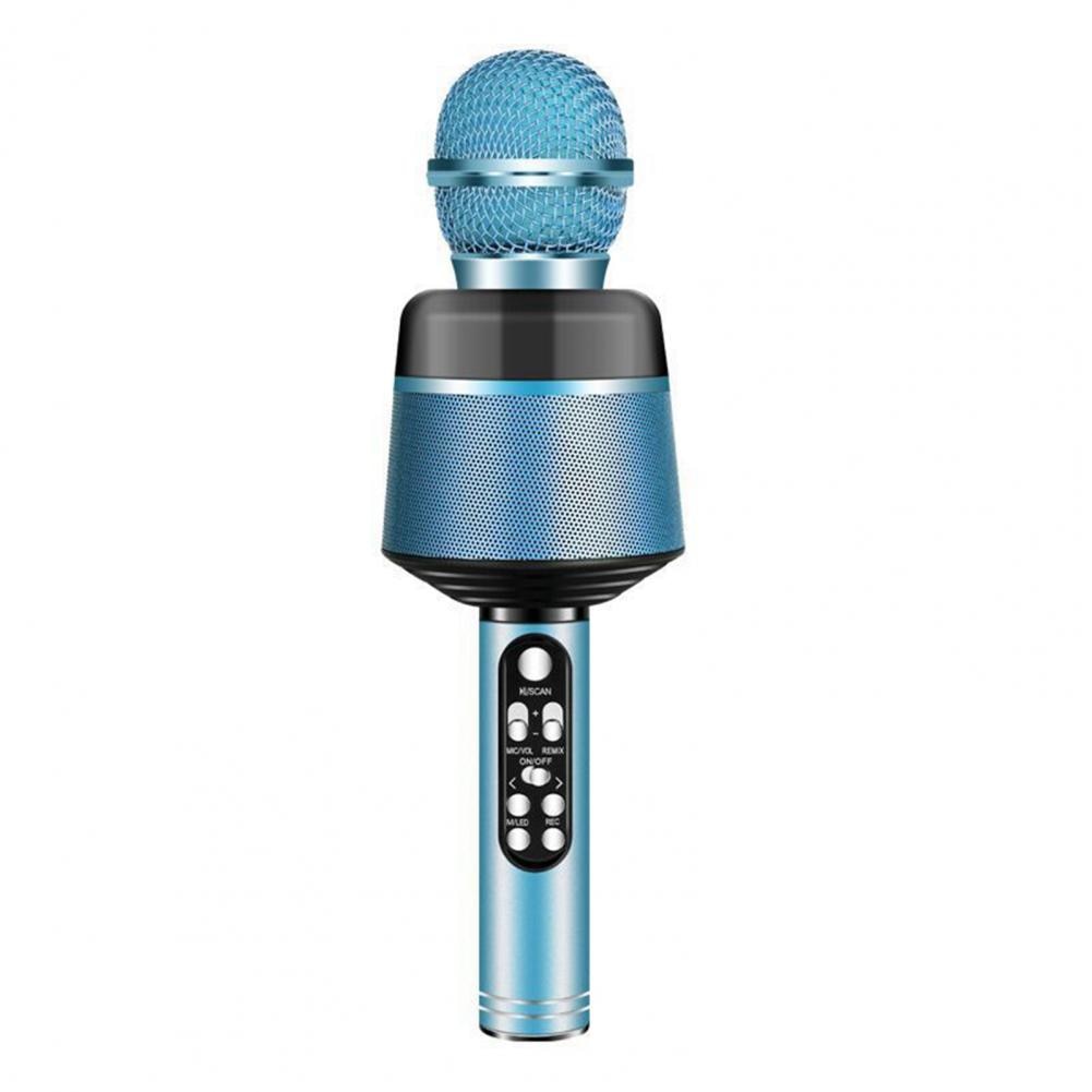 Microphone Bluetooth Karaoke LDK Q008 w/Stereo Speakers & microSD Card Blue