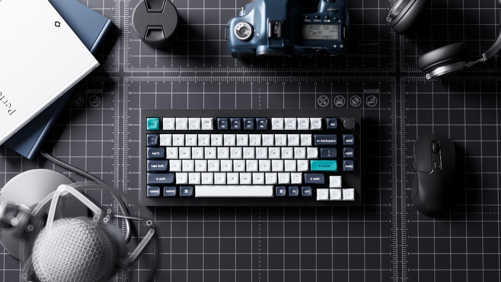 Keyboard Keychron Q1 Max 75% FF Wireless Swappable RGB Gateron Jupiter Red - Black