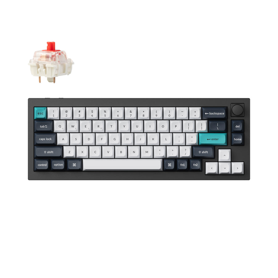 Keyboard Keychron Q2 Max 65% Wireless Swappable RGB Backlight Gateron Jupiter Red Switch - Black