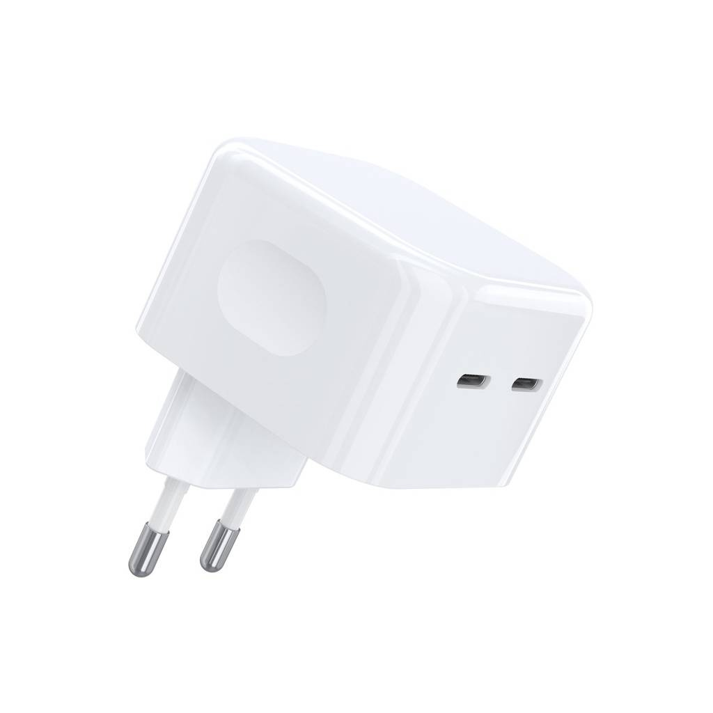 USB Universal Power Charger Choetech Q5008 2xType-C 35W White