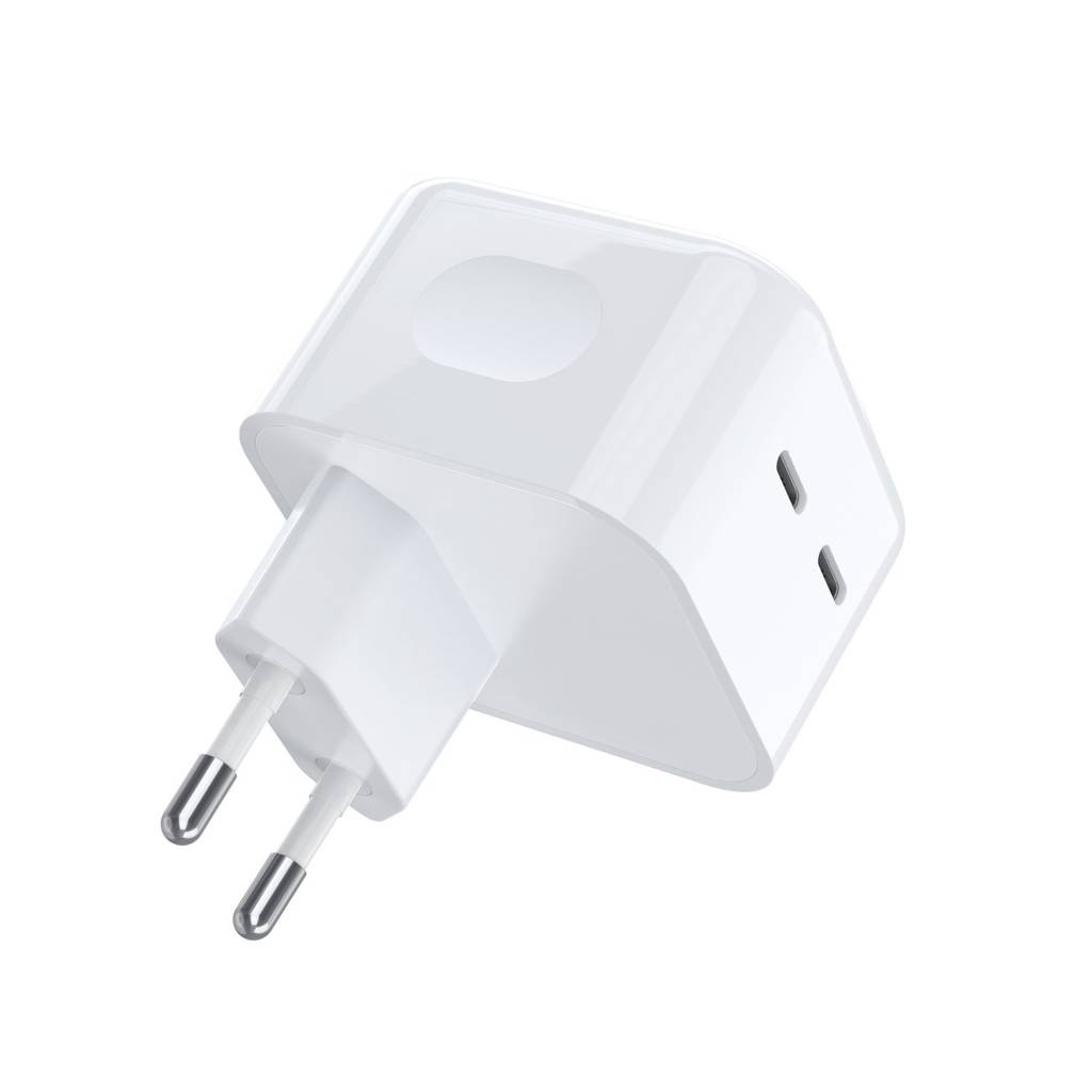 USB Universal Power Charger Choetech Q5008 2xType-C 35W White