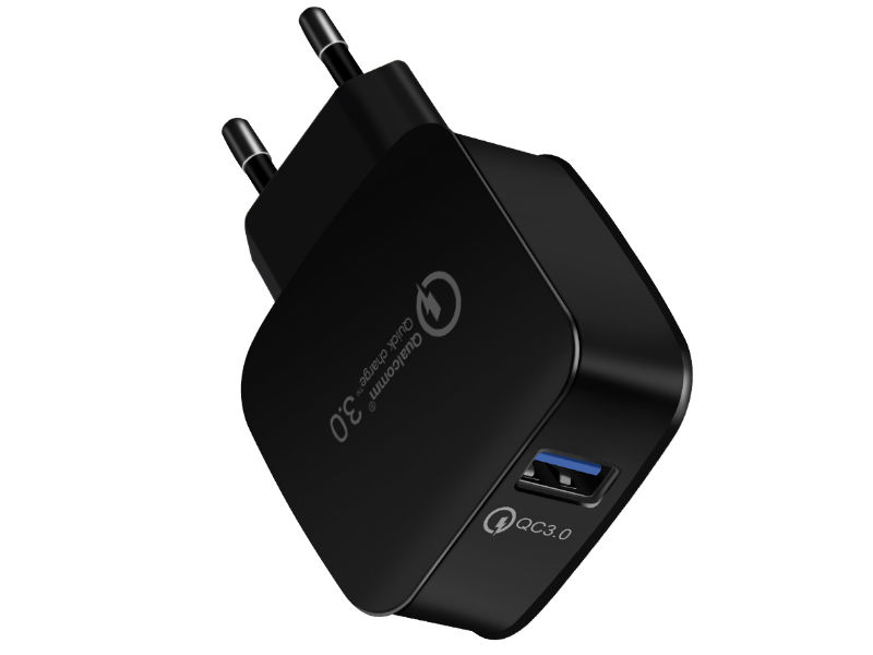 Universal Fast Charger for Smartphones Qualcomm Quick Charge QC 3.0 Black