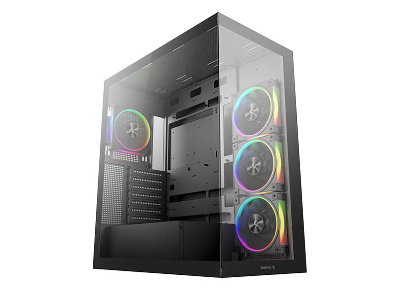 ATX Midi Tower Case Deepcool CG580 4F V2 Black Panoramic Glass w/USB 3.0 x2, 4x120mm ARGB Fans