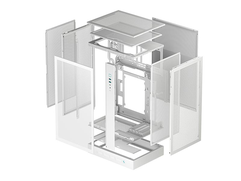 ATX Micro Case Deepcool CH270 DIGITAL White w/USB 3.0 x2, Type-C