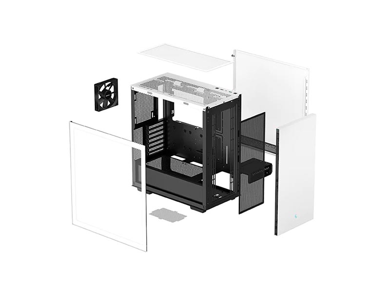 ATX / E-ATX Midi Tower Case Deepcool CH510 White w/2x USB 3.0, 1x 120mm Fan