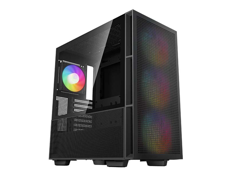 ATX / E-ATX Midi Tower Case Deepcool CH560 Black ARGB w/USB 3.0, Type-C, 3x 140mm, 1x 120mm LED Fans