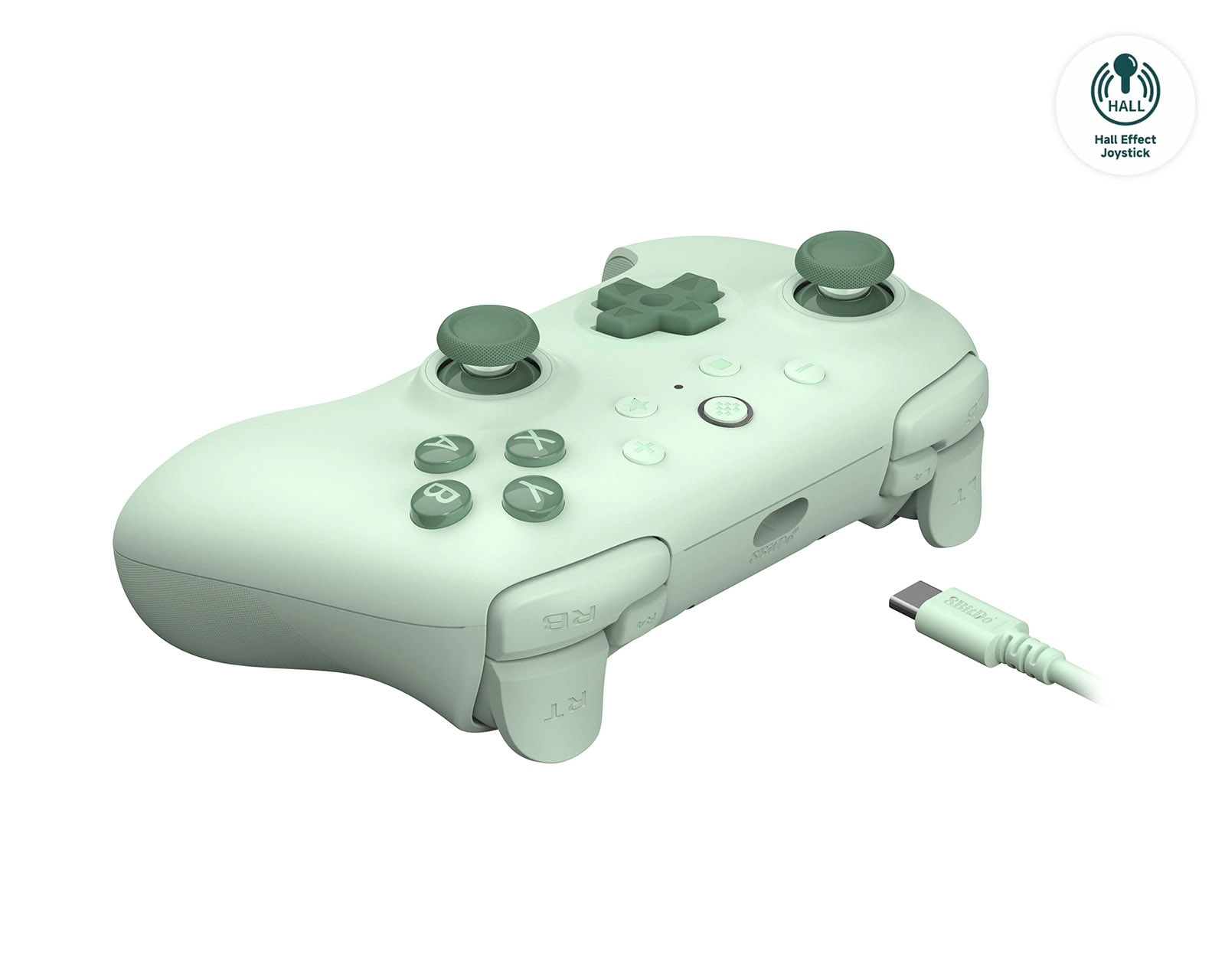 Wired Controller for PC/Android 8BitDo Ultimate 2C Green (w/ Hall Effect Joysticks)