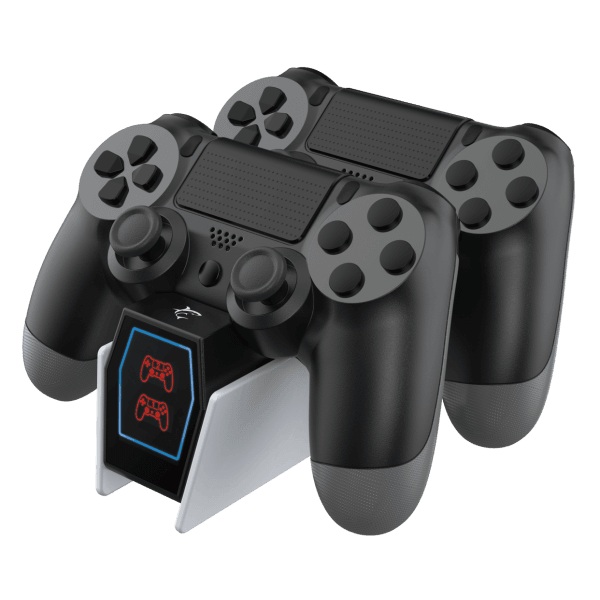 Dual Charging Dock White Shark Ringside for PS4 Gaming