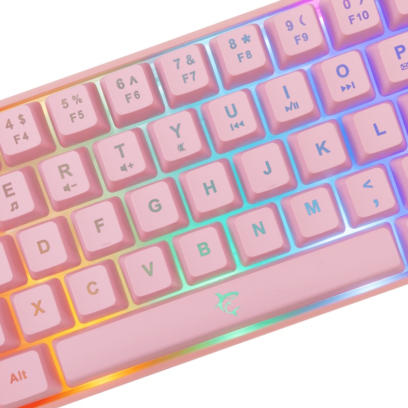 Keyboard White Shark Gaming Ronin 60% RGB Pink