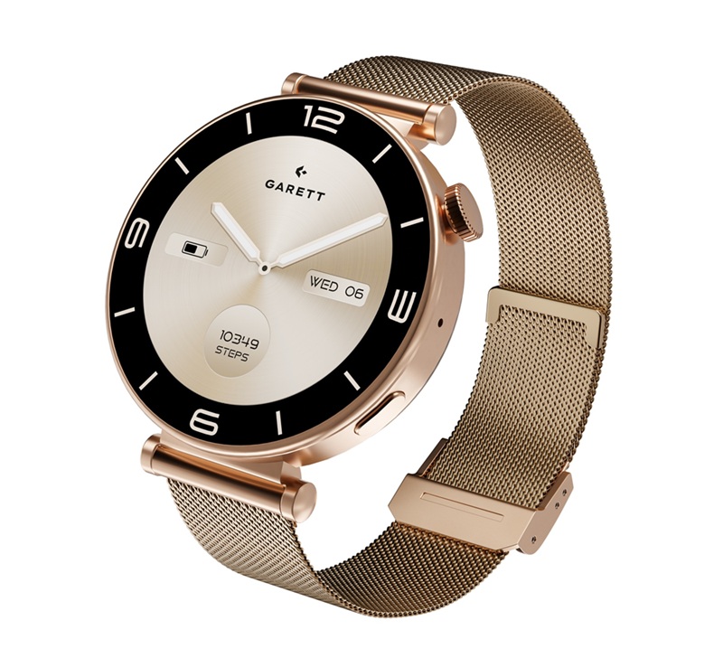 Smartwatch Garett Rose Gold Mesh Steel