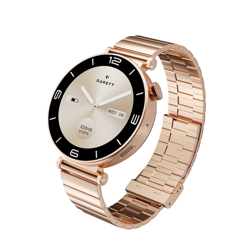 Smartwatch Garett Rose Gold Solid Steel