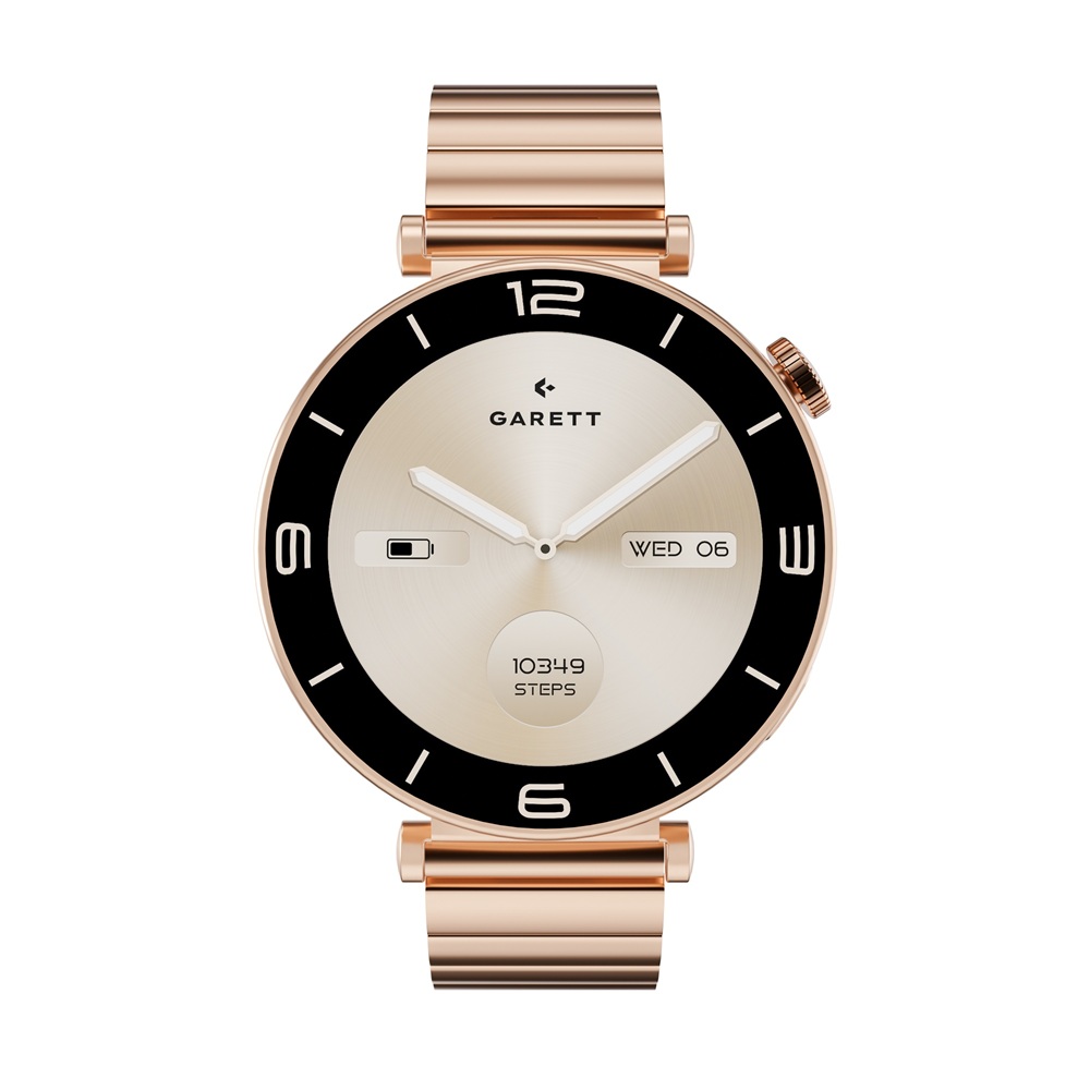 Smartwatch Garett Rose Gold Solid Steel