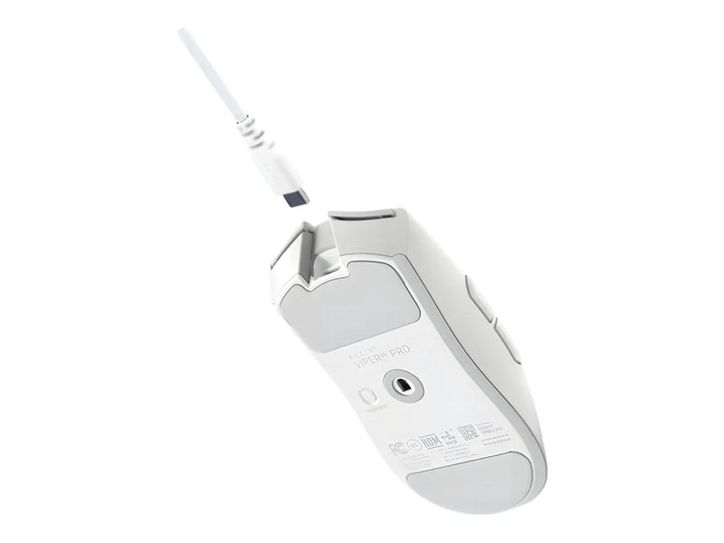 Mouse Razer Viper V4 Pro White HyperSpeed Wireless Gen-2 Focus Pro 50K Optical Sensor Gen-3