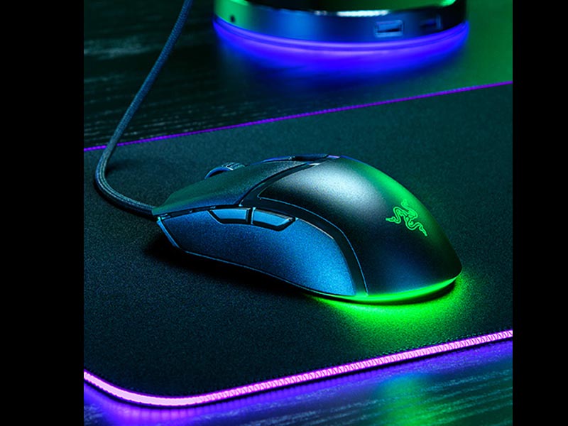 Mouse Razer Cobra Ergonomic Lightweight Gaming Customizable 8500 DPI Optical RGB Chroma Black