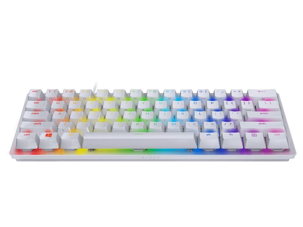 Keyboard Razer Huntsman Mini Mercury Optical Gaming 60% FF RGB Chroma Red Switch