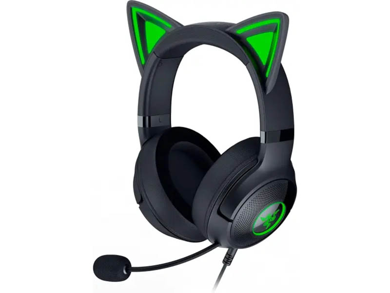 Headphones Razer Kraken Kitty V2 - Black Edition USB Gaming Chroma RGB Ears