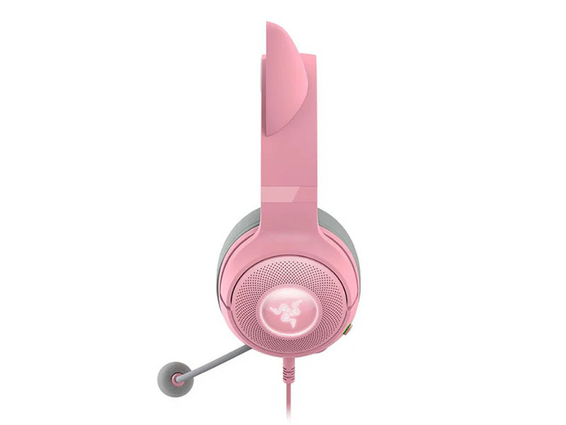 Headphones Razer Kraken Kitty V2 - Quartz Edition USB Gaming Chroma RGB Ears