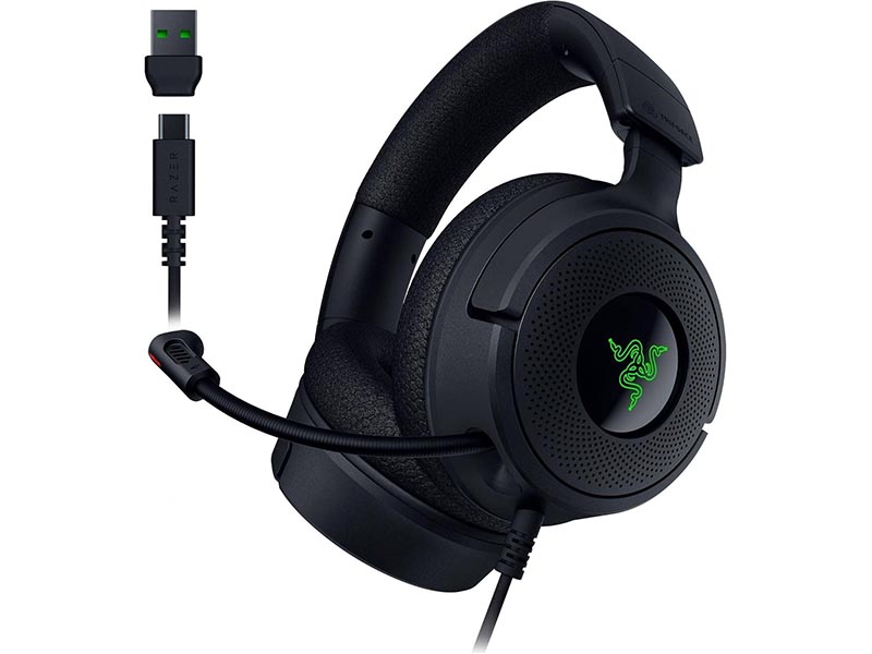 Headphones Razer Kraken V4 X 7.1 Surround RGB Chroma Gaming Black USB