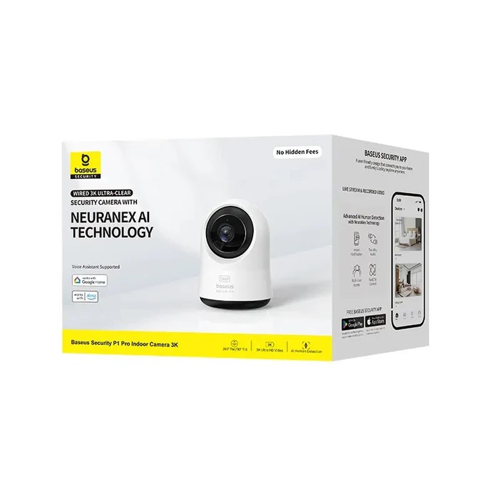 Baseus Smart Home WiFi Indoor Camera P1 Pro 3K White