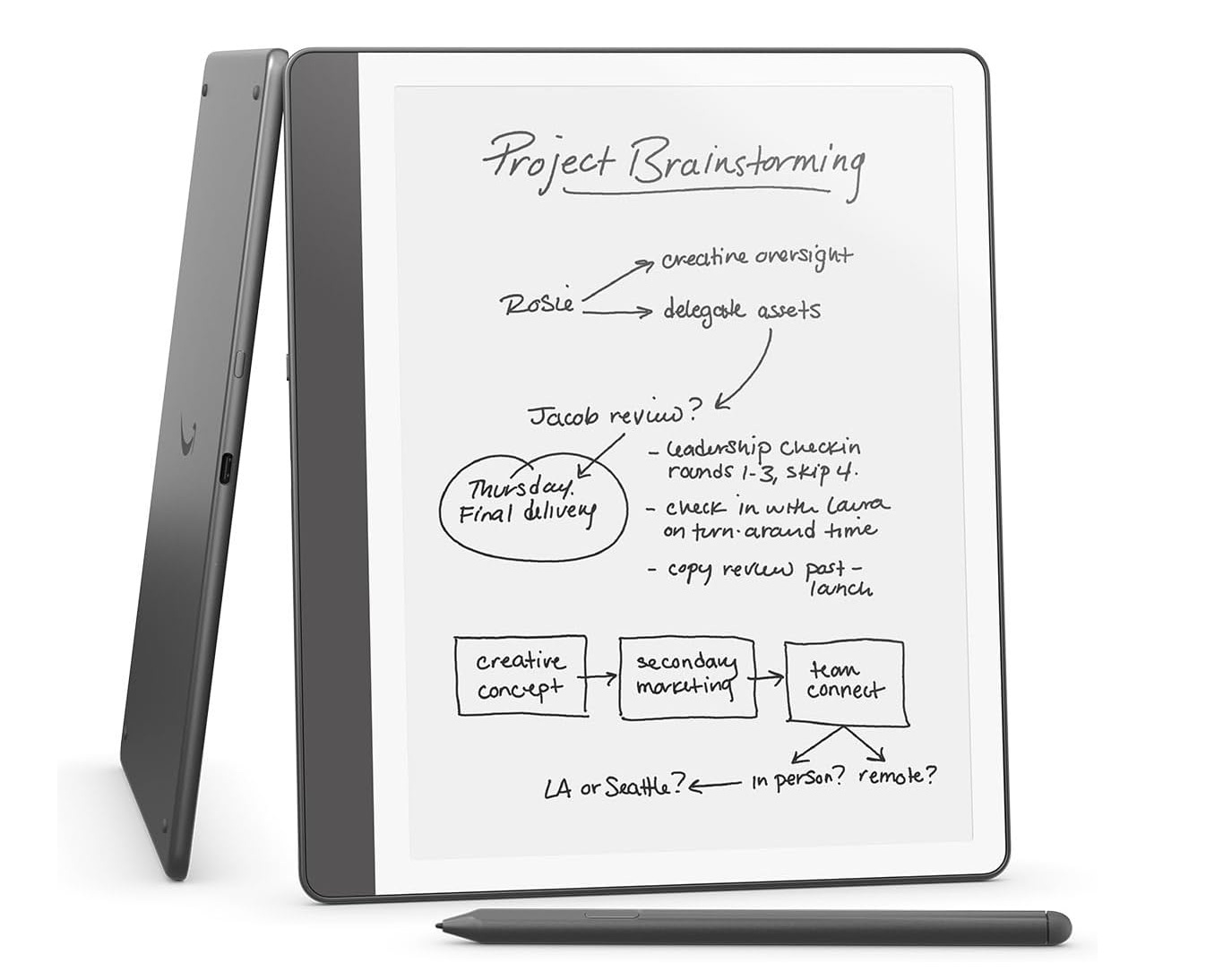 E-Book Kindle Scribe 2024 64GB Wi-Fi w/Premium Pen Tungsten