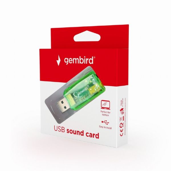 USB to Audio Adapter Gembird 5.1 w/Mic External Sound Card