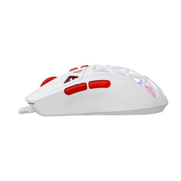 Mouse Baracuda Gaming Seal 12800DPI White