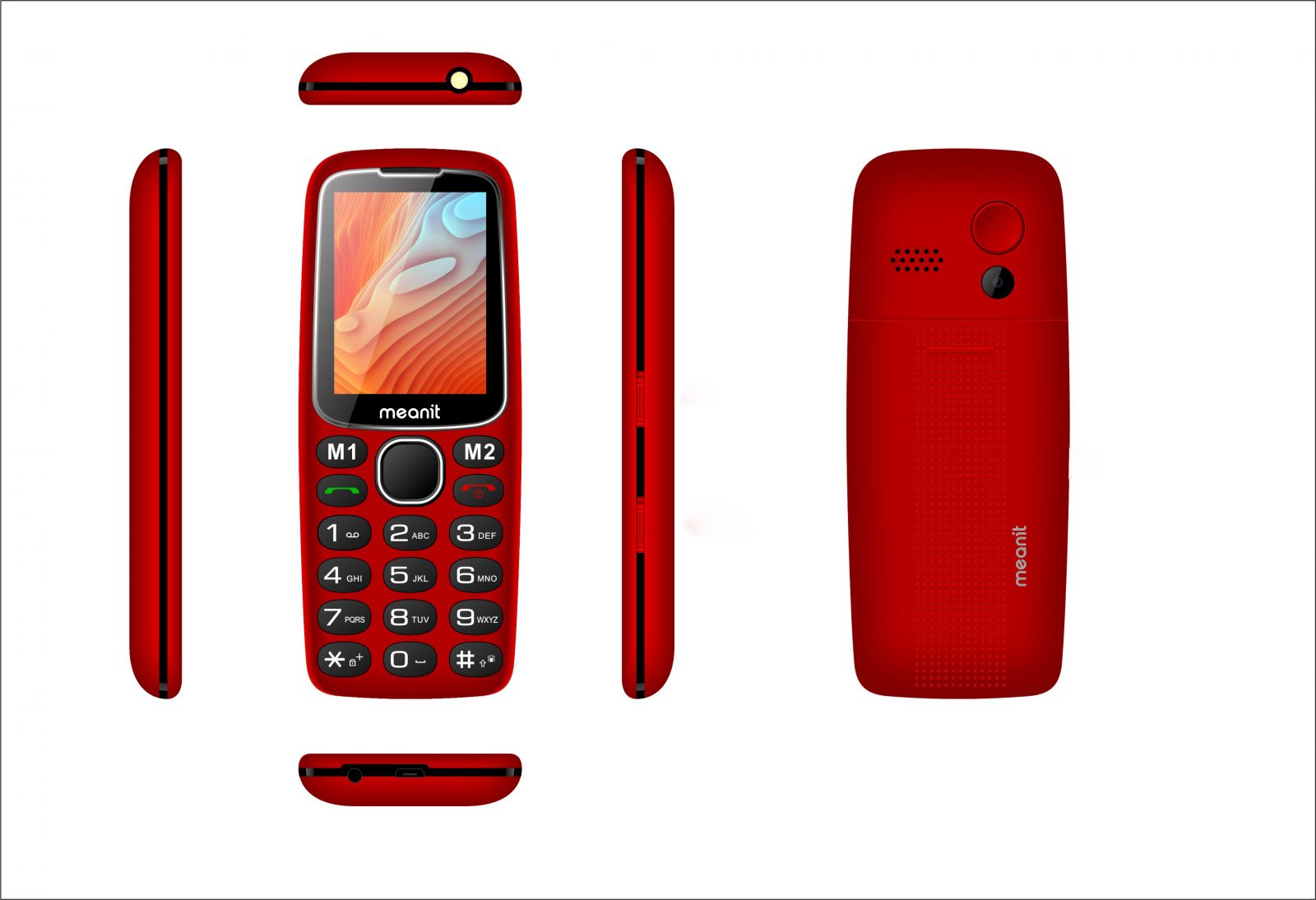 Mobile Phone MeanIT Senior 10 Plus Red